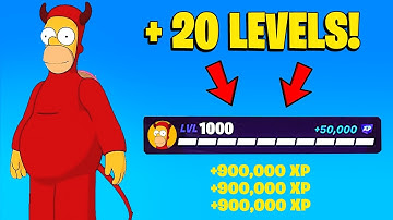 CRAZY LEGIT *NO TIMER* FORTNITE XP MAP to FARM & LEVEL UP FAST in SEASON SIMPSONS! (900,000!)