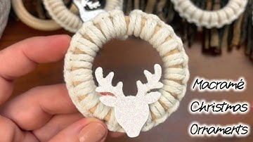 DIY Macrame Christmas Ornament – Wrapped with Anchor Knots | Easy Tutorial (Beginner Friendly)
