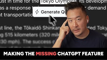 I built the AI chat feature that helps me think