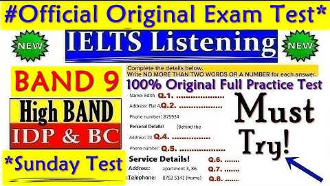 IELTS LISTENING PRACTICE TEST 2025 WITH ANSWERS | 23.11.2025