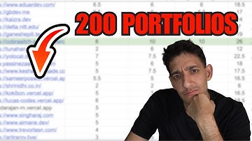 Everything I learned roasting 200 dev portfolios