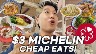 24 Hours Eating Only Cheap Michelin Street Food in Singapore l Michelin Cheap Eats 🇸🇬