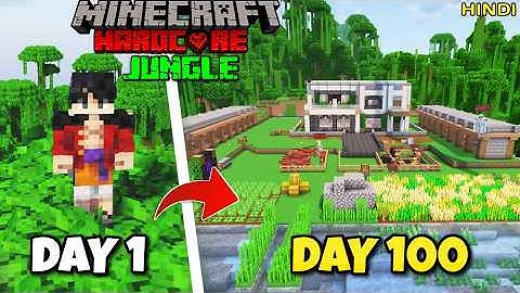I Survived 100 Days in Minecraft Hardcore JUNGLE ONLY... But This Went Terribly WRONG!
