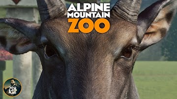 Building a Mountain Habitat for Nilgai in Planet Zoo! | Alpine Mountain Zoo