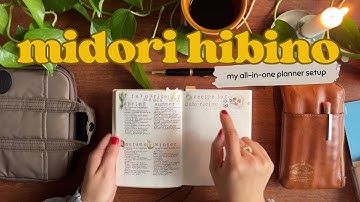 ✨ Midori Hibino all-in-one setup | planning, meals & health in one book