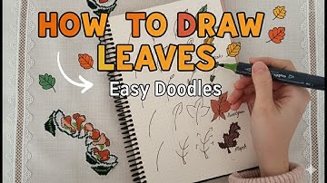 How to Draw Leaves EASY 🌿🍂Step by Step
