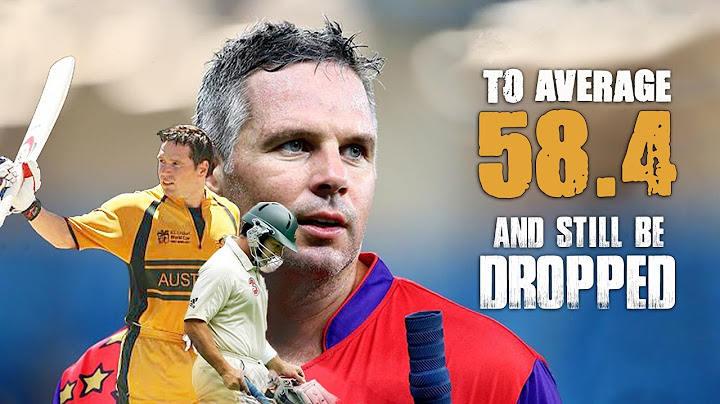 55.4 Average, 30,000 runs, 203 Highest - DROPPED 2 MATCHES LATER -Brad Hodge