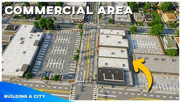 Commercial Area - Building A City #157 [Minecraft Timelapse]