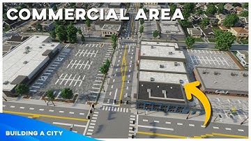Commercial Area - Building A City #157 [Minecraft Timelapse]