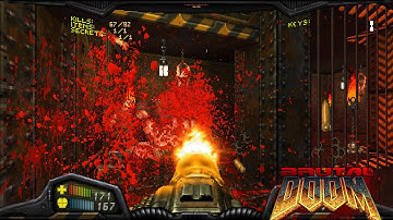 Brutal Doom v22 Test5 RC2 | Doom 2 Remake from Hell - Map03: The Gantlet | 4K/60