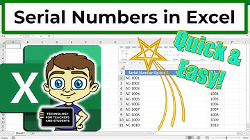 Instant Serial Number Generation in Excel – Learn How!