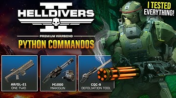 Helldivers 2 - My Thoughts after Testing the New Python Commandos Warbond