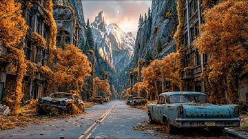 Autumn in the Empty Valleys | Deep Post-Apocalyptic Ambient Music | 4K