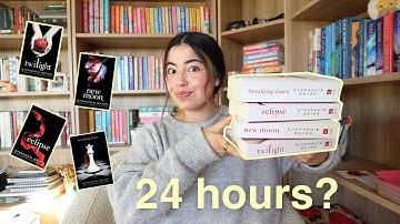 I read the entire TWILIGHT series in 24 hours...