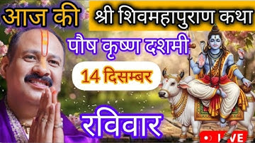 LIVE 🔴 14 दिसंबर रविवार शिवमहापुराण कथा पूज्य पंडित प्रदीप मिश्रा | pradeep Mishra live #shiv #live 