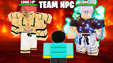 I Added TEAM NPC BOSSES To Jujutsu Shenanigans