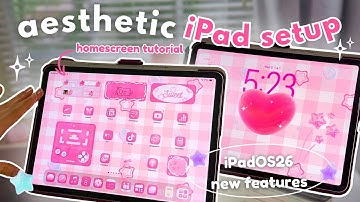 how to customize your iPad 🌷 | easy + cute 🧸 iPadOS 26 customization tutorial | widgets, icons 💖