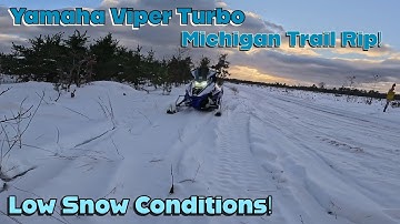 First Trail Rip Michigan Snowmobile Season 2025 2026! Yamaha Viper Turbo And Polaris 650! LP Trails!