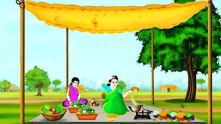 दो अनाथ बहनों की संघर्ष | Hindi kahani | Hindi cartoon | Moral stories | cartoon story 