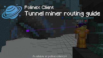 Polinex Client Tunnel Miner macro routing guide | Hypixel Skyblock mining