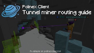 Polinex Client Tunnel Miner macro routing guide | Hypixel Skyblock mining