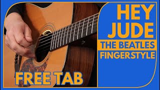 Hey Jude - Fingerstyle Guitar Tutorial - FREE TAB - The Beatles - Drue James