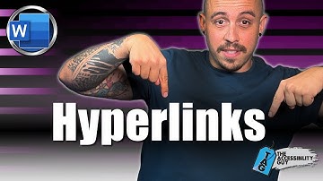 How to add accessible hyperlinks In Microsoft Word #hyperlink #microsoftword