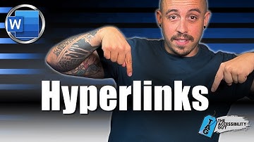 How to add accessible hyperlinks In Microsoft Word #hyperlink #microsoftword