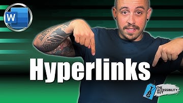 How to add accessible hyperlinks In Microsoft Word #hyperlink #microsoftword