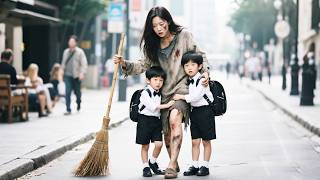 乞丐女孩隨手救下兩個萌寶，殊不知他們是世界首富的孩子，下秒兩個萌寶直接抱著她的大腿叫媽咪！#短劇 #短劇全集 #短劇推薦 #drama #甜寵 #愛情