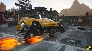 GTA 4 CRASH TESTING REAL CAR 719