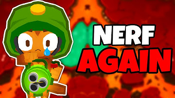 They Nerfed Dartling Gunner AGAIN?! (Bloons TD Battles 2)
