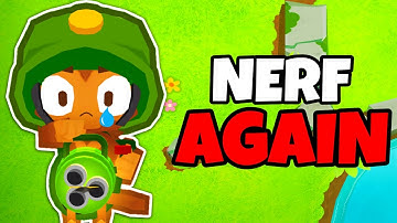 They Nerfed Dartling Gunner AGAIN?! (Bloons TD Battles 2)