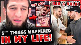 Khamzat Chimaev RESPONDS to BAD RUMORS! Israel Adesanya vs Caio Borralho NEXT? Ilia RUNS INTO Volk!