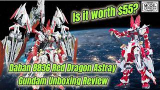 Is it worth $55? Daban 8836 Red Dragon Astray Gundam Unboxing Review #gundam #gunpla #bandai