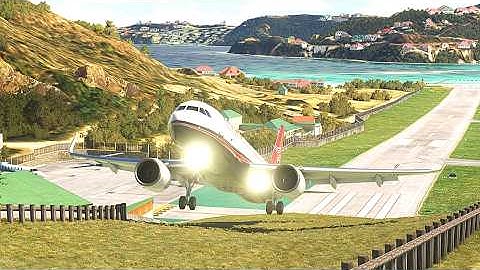 Horrible Takeoff! Air Panama A320 Launches from St Barts Airport Extremely Short Runway