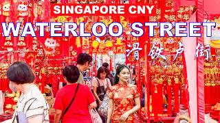 Singapore Chinese New Year 2025 | Waterloo Street CNY Market | 4K HDR Singapore Travel🧧🇸🇬👍