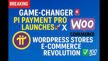 🚨Pi Payment Pro Is LIVE! 🚀 WordPress Stores Accept Pi Coin—The Global E-Commerce Revolution Begins💳🌍