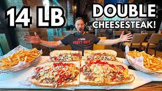 IMPOSSIBLE 14-LB DOUBLE Cheesesteak Challenge at Sahara Las Vegas – 45 Minutes & $200 Fail Fee
