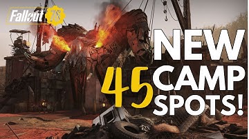 45 NEW CAMP Locations in Burning Springs on Fallout 76 2025