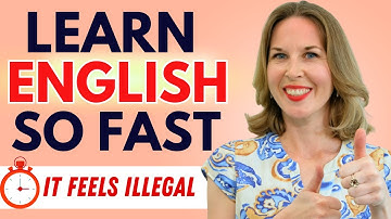 How to learn English so FAST it feels ILLEGAL