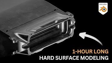 1-hour long hard surface modeling tutorial (modeling & full design process)