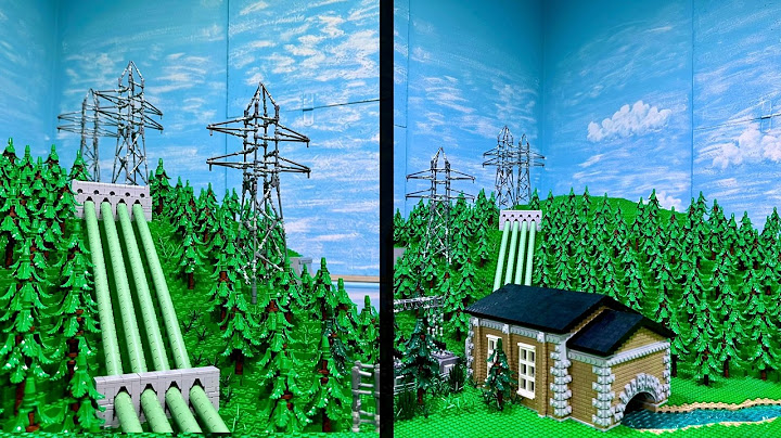 Das Wasserkraftwerk - Bau einer LEGO Stadt Teil 320.