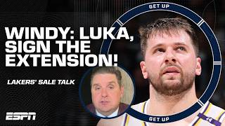 Windy ADVISES Luka Doncic to SIGN THE EXTENSION after Lakers' sale 🗣️ 'COULDN'T BE BETTER!' | Get Up