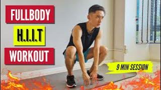 FAT BURN FULLBODY HIIT WORKOUT AT HOME *NO EQUIPMENT*