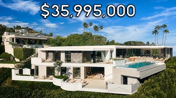 Touring a $36,000,000 Hollywood Hills Modern Home with Incredible Views