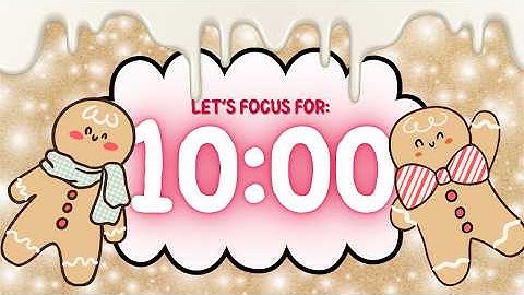 Cute 10 Minute Holiday Gingerbread Timer for Classrooms | Cozy Christmas Countdown 🍪