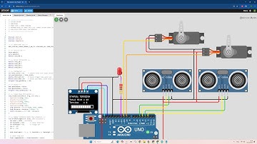 Membuat Smart Gate & Smart Parking || Palang Pintu & Parkir Otomatis di WOKWI #wokwi #smart #project