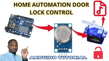 Arduino Tutorial: Smoke Detection System with Arduino Uno R4 WiFi, Servo Motor, and Voice Alert.