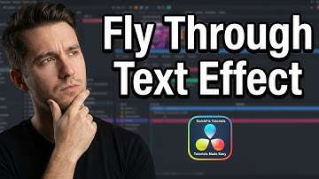 Fly Through Text Effect in DaVinci Resolve | Smooth 3D Motion Tutorial